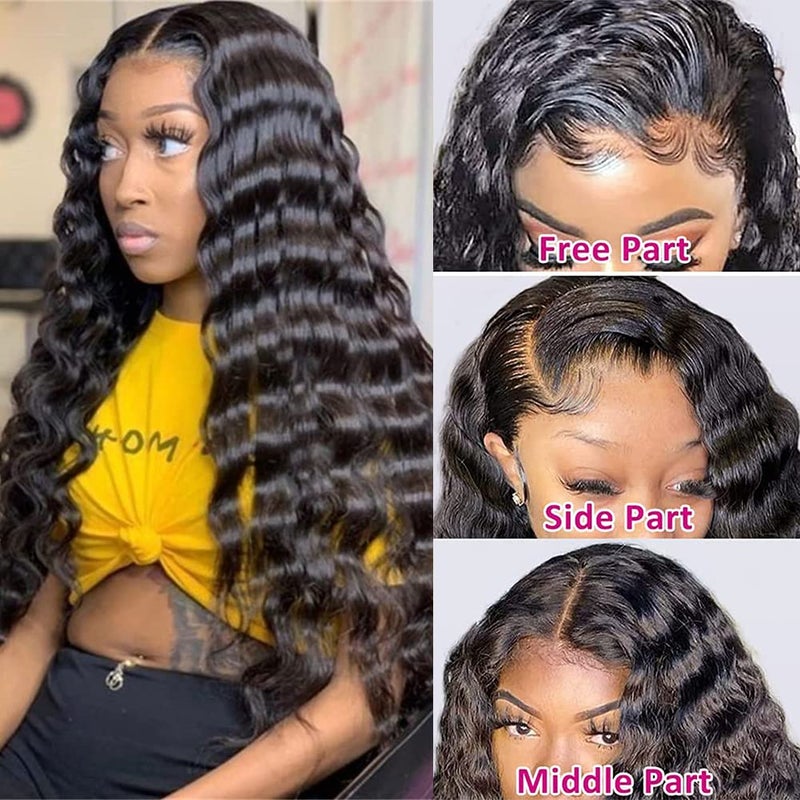 ROYAL IMPRESSION 24 Inch Loose Wave Lace Front Wigs Human Hair 200% Density 13x4 HD Full Lace Frontal Wigs Human Hair 12A Loose Deep Wave Glueless Wigs Human Hair Pre Plucked for Black Women 3X Longer Lifespan ï»¿ - Image 2